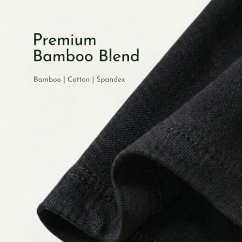 Image of HEELIUM Mens Bamboo Round Neck T-Shirt | Comfortable Tee Casual Fitness & Running Shirt