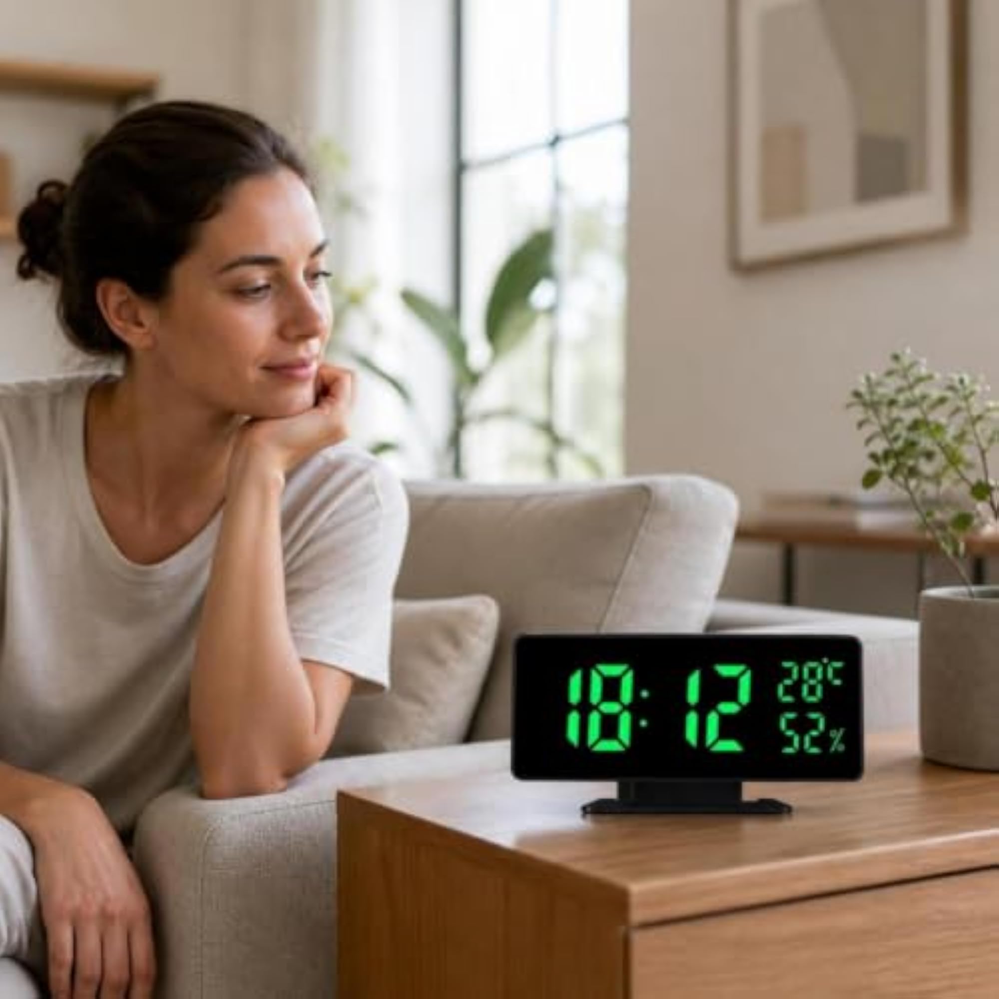 Sleek LED Digital Desk Clock, Modern Style