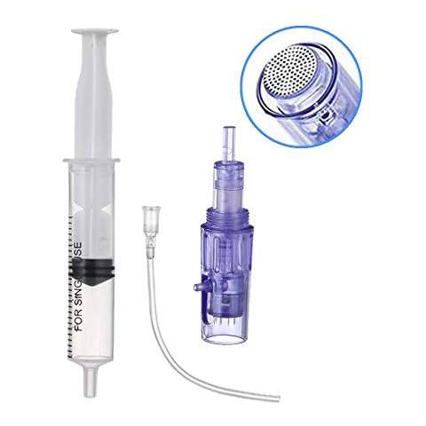 BOWKA 8pcs Nano Round Cartridges Microneedling Pen Replacement Needles Skin Face Care Tools Screw Slot Needle Adjustable Length Cover