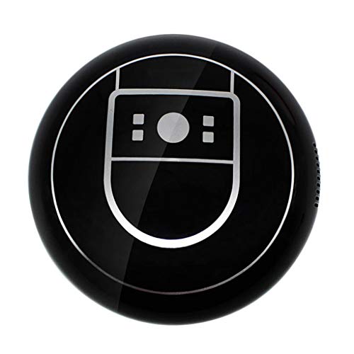 Amuzocity 3.7V 5W Robot Doméstico Inteligente Aspiradora Robot Aspirador Eléctrico - Negro, 18x18x7cm