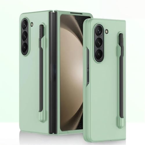 Samsung�p Galaxy Z Fold7 6 5 4 3 �p �X�����P�[�X �X�^�C���X�y���z���_�[�t�� �v���X�`�b�N���܂肽���ݎ��ϏՌ��ی�n�[�h�J�o�[ (GalaxyZ Fold 5 �p/�O���[��)