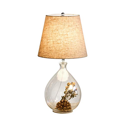 Lampe de table en verre E27 pour éclairer une allée et un coin lecture