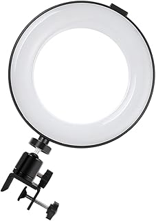 Lurrose 1 Set 6 Fill Light Tripod Ring Light Ring Light for Computer Ring Light for Phone Ring Fill Light Dimmable Ring Light Ring Light with Stand Telephone Halo White Shell Abs, Lamp LED