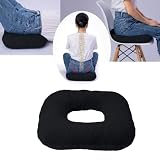 Wuronsa Donut Pillow for Tailbone Pain Relief Seat Cushion, Orthopedic Hemorrhoid Pillow, Postpartum