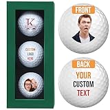 Personalized Golf Balls For Men, Gifts For Men, Custom Text Or Logo Image Upload Golf Balls Printed, Fun Gift For Golfers, Guys, New Dads, Brothers, Groomsmen, Retirement, Christmas