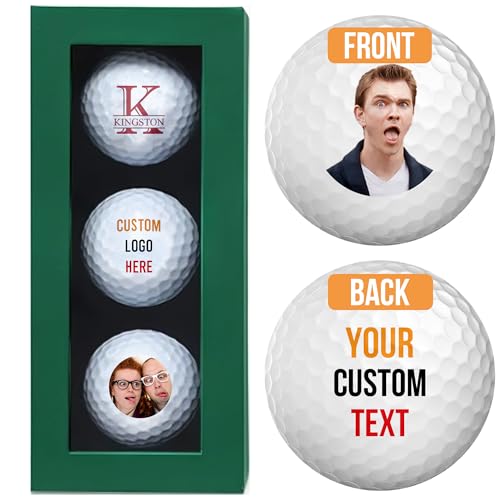 Personalized Golf Balls for Men, Gifts for Men, Custom Text