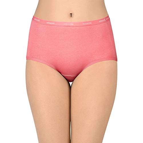 Image of Amante Solid Cotton Full Brief Panty Pack(Pack of 3)