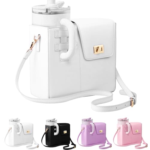 LUOJINYI Bolsa para Copa Stanley, Bolsa para Stanley Cup 40oz,Bolsa Porta Botella de Agua con Compartimento y Correa Ajustable, Stanley Cup Accesorios, Accesorios para Stanley Cup 40oz