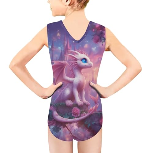 Image of Girls Swimsuits Size 3-14 Kids Summer Sleeveless One Piece Bathing Suit Beach V-Neck