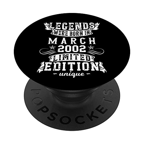 Cumpleaños Marzo 2002 Edición Limitada Regalo March 2002 PopSockets PopGrip Intercambiable