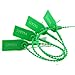 Leadseals(R) 100 Green Plastic Tamper Seals, Zip Ties for Fire Extinguishers Pull Tite Security Tags Numbered Disposable Self-Locking Tie 250mm Length