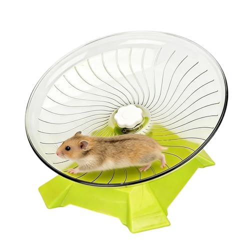 Roue pour hamster nain silencieuse anti-basculement avec support stable