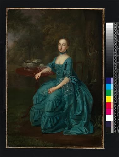 Impression sur toile Lady Milner Arthur Devis affiche peinture décoration salon 60x90cm