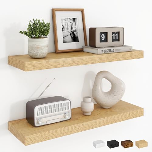Dreamland 24Inch Floating Shelves for Wall, Rustic Wooden Floating Shelves