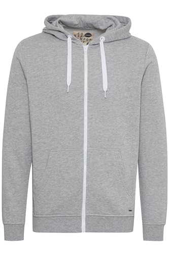 Sweat veste à capuche homme Solid SDOlli regular fit en coton avec zip