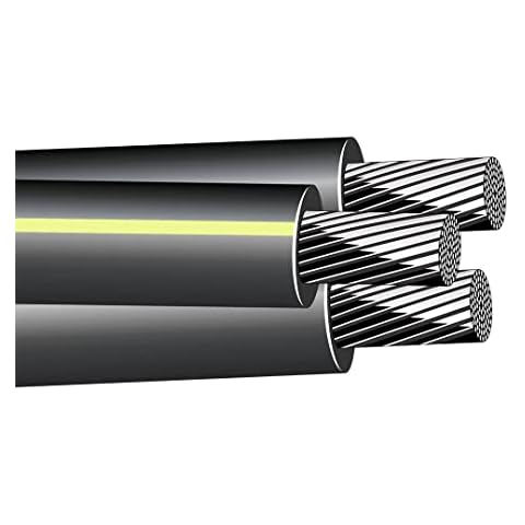 NASSAU ELECTRICAL SUPPLY Aluminum 2-2-2 Triplex URD Ramapo 100 AMP Direct Burial Wire Service Cable (100FT) Cover