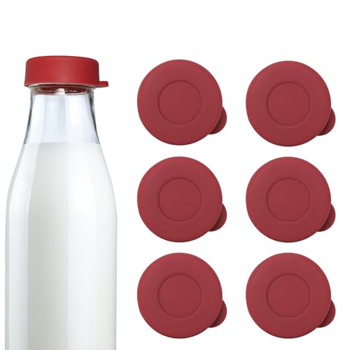 Silicone Glass Milk Bottle Caps, 48mm Diameter Bottle Caps for