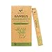 Produktbild pandoo 4er-Sparset umweltfreundliche Hand-Zahnbürste | Für Erwachsene und Kinder (Mittel bis Weich) | Vegan, Bio, Holzfrei, BPA Frei | Bamboo Toothbrush