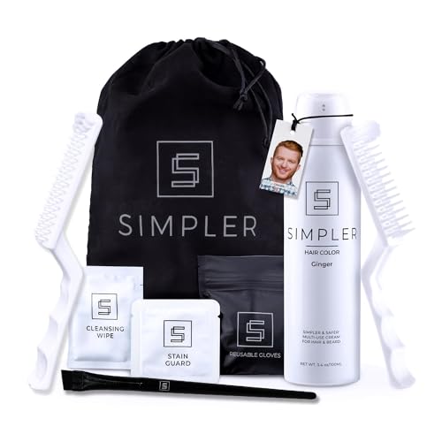 Simpler Hair Color Ginger Mustache and Beard Upgraded Brush Kit