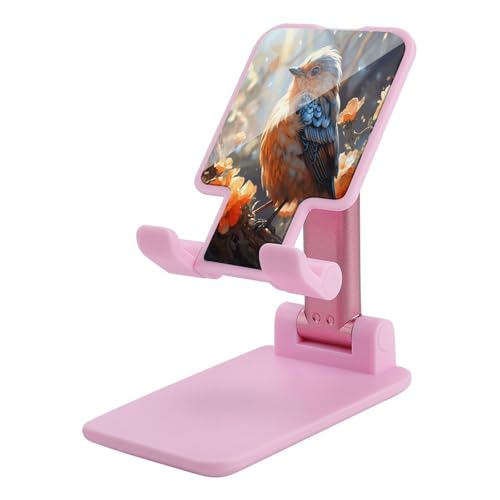 Support téléphone portable pliable pour bureau support smartphone réglable fleurs
