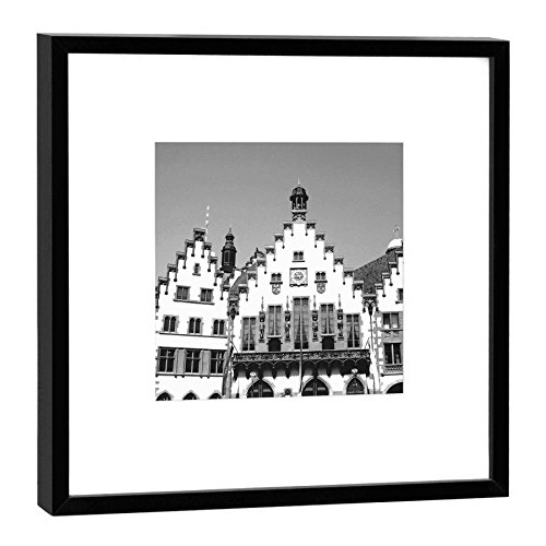 Photographie COGNOSCO Römerberg Frankfurt sous cadre noir 52x52 cm