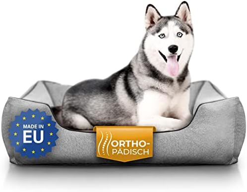 Orthopädisches Hundebett Größe XL (91x69 Cm) - Mit Memory-Schaum, Wasserdicht, Abnehmbarem Bezug, Für Große Hunde