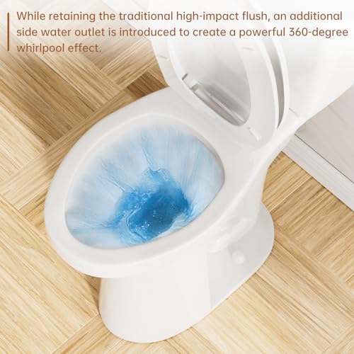 Superflo 21 Inch High Toilet Elongated Extra Tall Toilets With Comfort Height Toilet Seat & 1.28 Gpf Single Flush thumb #4