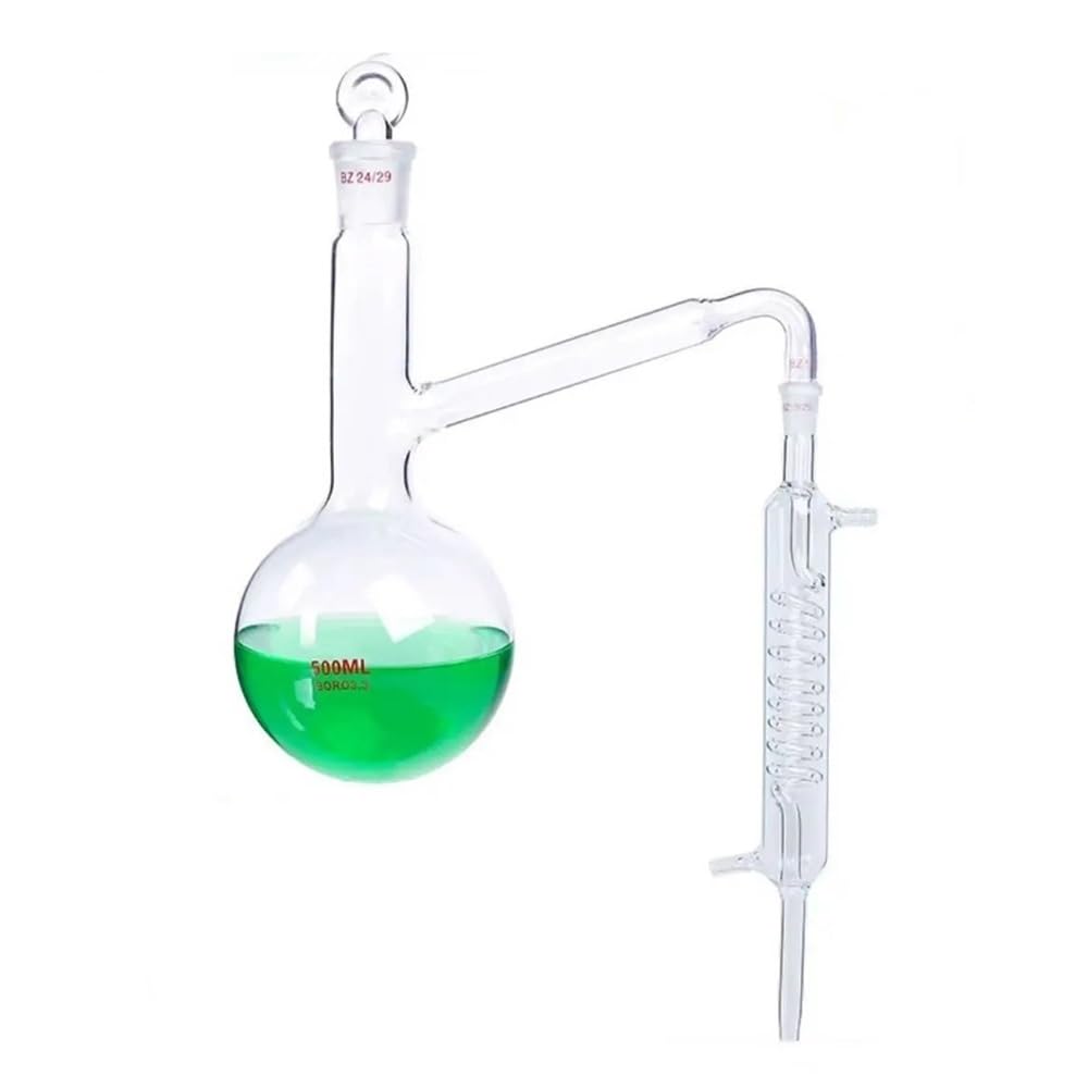 Vetreria da laboratorio Apparecchiatura da 500 ml con terreno in vetro borosilicato 3.3 Set di purificazione for apparecchiature da laboratorio(500ml 19X26)