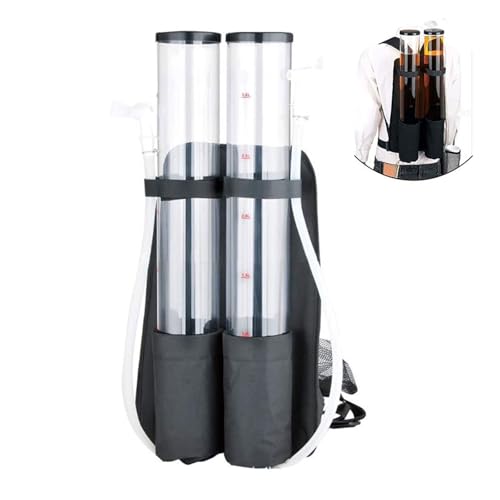 Dispensador de Bebidas con Mochila de Doble Tanque de 6 L, Dispensador de mochila portátil de barril dual para bebidas alcohol dispensador, para Servir Bebidas, Vino, Cerveza en Fiestas, Camping, Bar