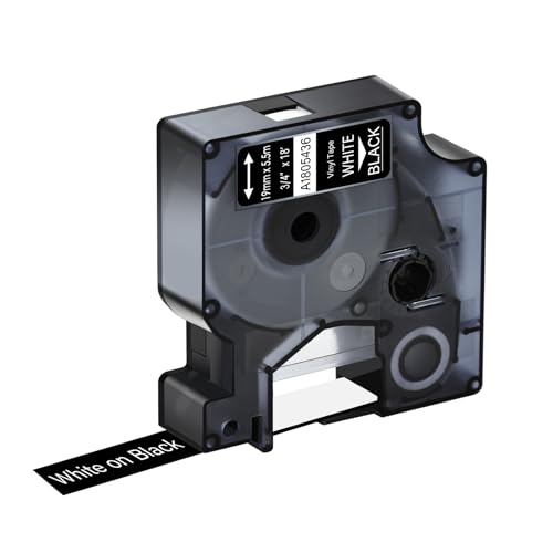 KCMYTONER 50 Pack Compatible for Dymo Rhino 1805436 3/4