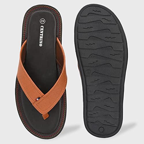 Image of Centrino Men's Slipper |Flip-Flop Slippers | Luxurious Comfort Every Step | Slip-On Ease, Minimalist Design | Perfect for Beach Days, Poolside Lounging, and Casual Wear (1302)