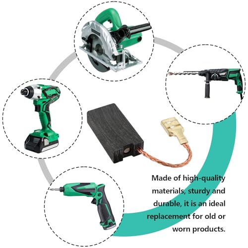 Create idea 2 Paar Kohlebürsten Ersatzteil 999-059 Kompatibel mit HITACHI G23ST G18ST G18SW2 G23SW2 Winkelschleifern Reparaturzubehör (25 X 13 X 7 Mm)