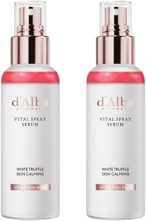 Bruma facial sérum d'alba Piedmont com trufa branca italiana, vegana, Pacote com 2