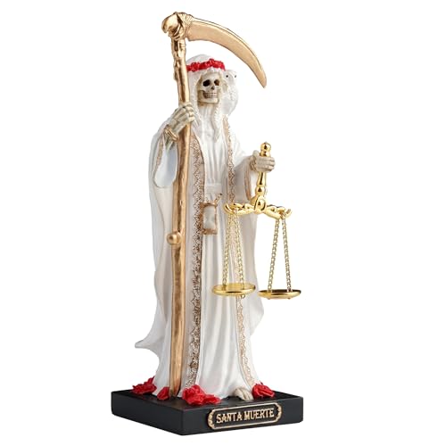Set de 7 Figuras Santa Muerte Polystone Pintadas miniatura 4