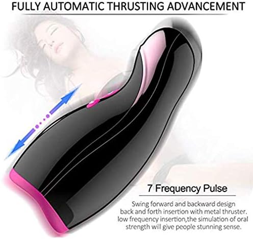 XWZQ Male Aír-cräft Cup Electric Piston Cup Men Deep Throat, Vǐbrating Orál Cup, Sucking Endless Pleasure, Adǔlt Toys for Men Safe Silicone for Men's Novelty T-Shirts XWZQ