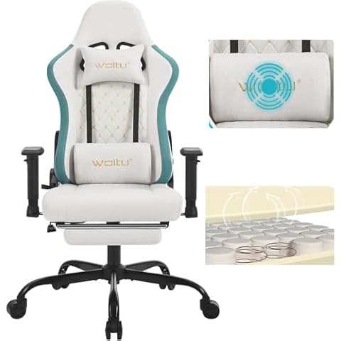 WOLTU Chaise Gaming Massante GS09bws Cover