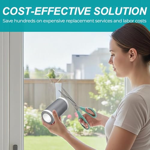 Cinta de malla mosquitera autoadhesiva para reparar ventanas dañadas de dormitorios y patios 5