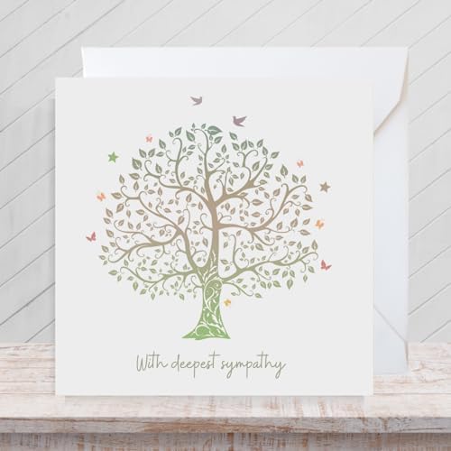 Second Ave Deepest Sympathy Square Card Condolences Bereavement Card