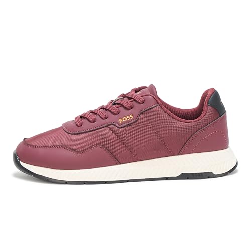 Image of BOSS Men's Leather Mix Low Top Sneaker
