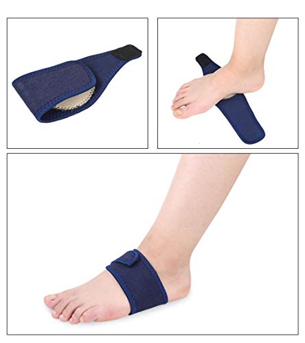 Arch Support Elastic Bandage, 2Pcs Orthotic Insole Sleeves Metatarsal Pad Compression Brace Wraps, Plantar Fasciitis Flatfoot Heel Spurs Arch Pain Relief No-Slip Foot Pad #TOP6