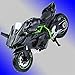 LTYNND 1:18 pour Kawasaki pour Ninja H2R H2-R Moulé sous Pression en Plastique Moto Miniature Course Jouet pour Cadeau Collection Moto Modèles Modèle Moto