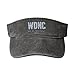 We Do Not Care Club Sun Visor Cap WDNC Club Empty Top Baseball Hats Fashion Graphic Casual Trucker Cap Deep Heather