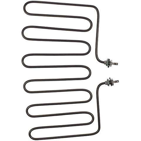 Bertos Heizkörper für SA-E48 2800W 230V Länge 206mm Breite 398mm Höhe 6,3mm Anschluss Flachstecker 6,3mm 2-Lochbefestigung 1/4' Cover