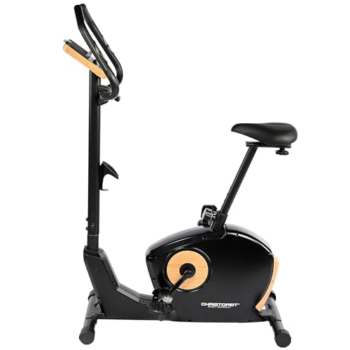 Christopeit Ergometer Heimtrainer Fahrrad ET 3.1 – 7 kg Magnet-Bremssystem, 32 Widerstandsstufen, LED Smart-Control & Display, Fitness App-Kompatibel (Kinomap, Zwift), Tiefer Einstieg, SoftFoam-Sattel