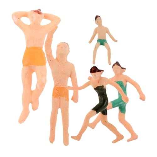 Housoutil 5 Stück Miniatur Strandfiguren Badeanzug 2,8cm Farbig...