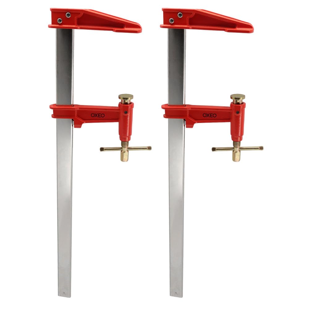 Lot de 2 serres joints à pompe 60 cm - Acier laminé - Longueur de serrage 60 cm - Saillie 125mm - Frein anti glissement