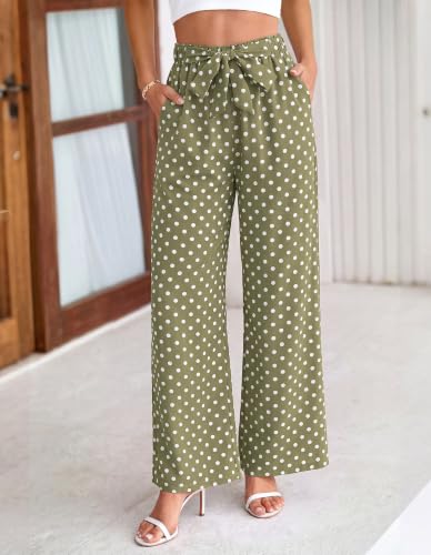 Image of BTFBM Striped Palazzo Pants for Women Casual Summer 2026