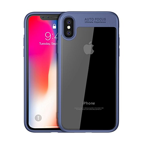BounceBack apple iphone x/xs shock proof anti slip clear transparent soft tpu back cover case for iphone x/xs - matte blue - Blue; Transparent (B08BJ9NWV5) Amazon Price History, Amazon Price Tracker