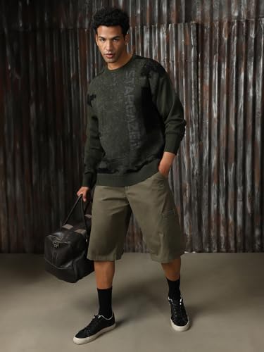 Image of High Star Men Knitted Acrylic Relaxed Fit Round Neck Long Sleeve Sweaters
