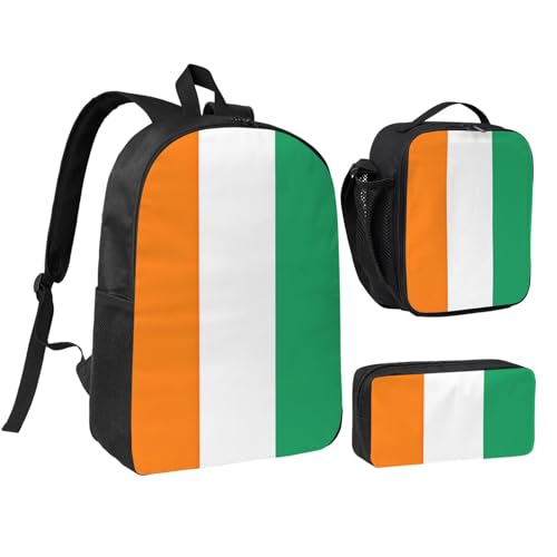 Sac à dos Côte d'Ivoire bagage voyage boîte déjeuner trousse 43,2cm